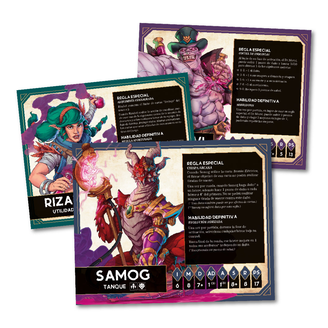 PACK HEROES | RIZABEL, DR.MORVI & SAMOG